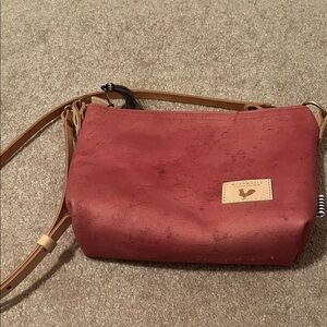 Meanwhile Back on the Farm limited edition Birch Pink leather sling bag